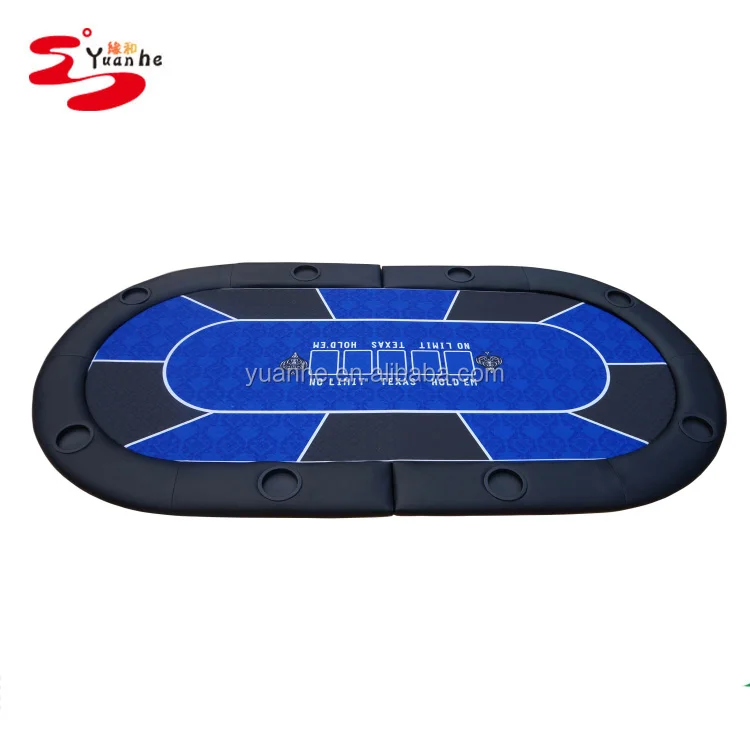 Высокое качество два складных 8 человек персонализированный Техасский Холдем покерный стол