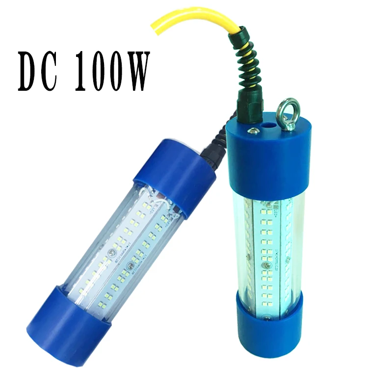 
DC12V 24V 100W Underwater light Attracting fishing light Green White 