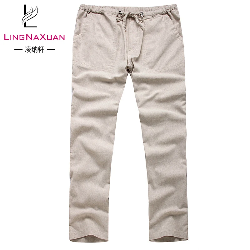 
2019 New design Wholesale 100% Linen casual man pants 