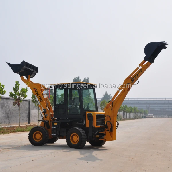 4wd 40hp tractor with front loader and backhoe loader