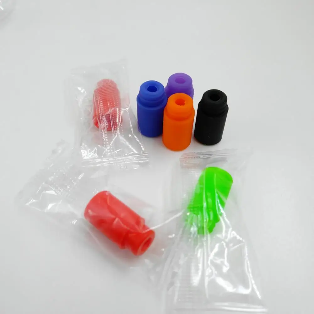 Disposable silicone 510 drip tips colored e-cig rubber mouthpiece tip