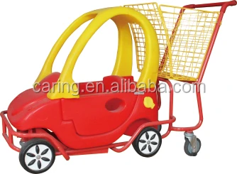 Kids Shopping Trolley Cart With funny Toy Child Car Seats