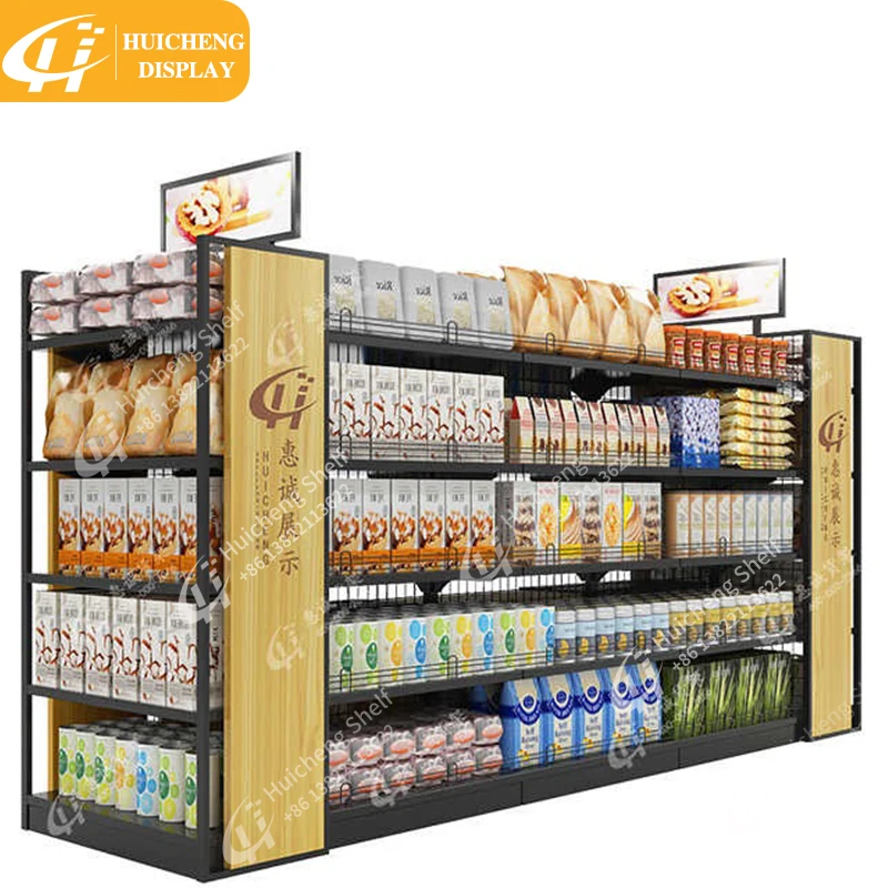 Customized Wholesale Supermarket racks Gondola Supermarket Display Shelf Supermarket Shelves