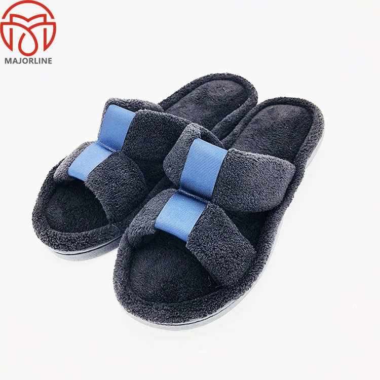 
welcome winter indoor women slides velour slipper sandals 