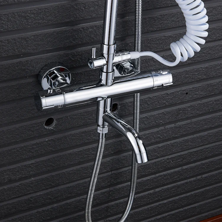 Wholesale prices thermostatic bathroom taps faucet, SS 304 shower set, shower kit