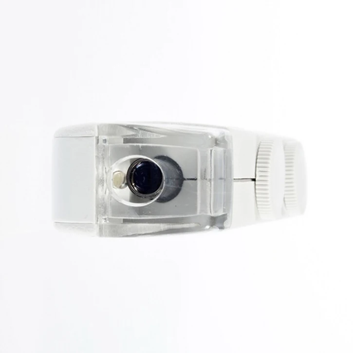 New Handheld 160X-200X Zoom LENS LED Lighted Pocket Microscope Magnifier Loupe