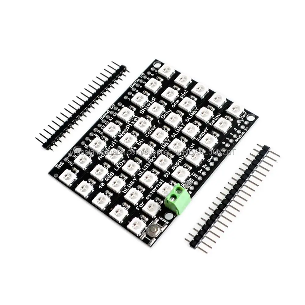 40 бит RGB LED WS2812 Pixel матрица щит