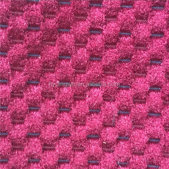 High quality stretch polyester cationic yarn dyed checked fabric for bus car seat