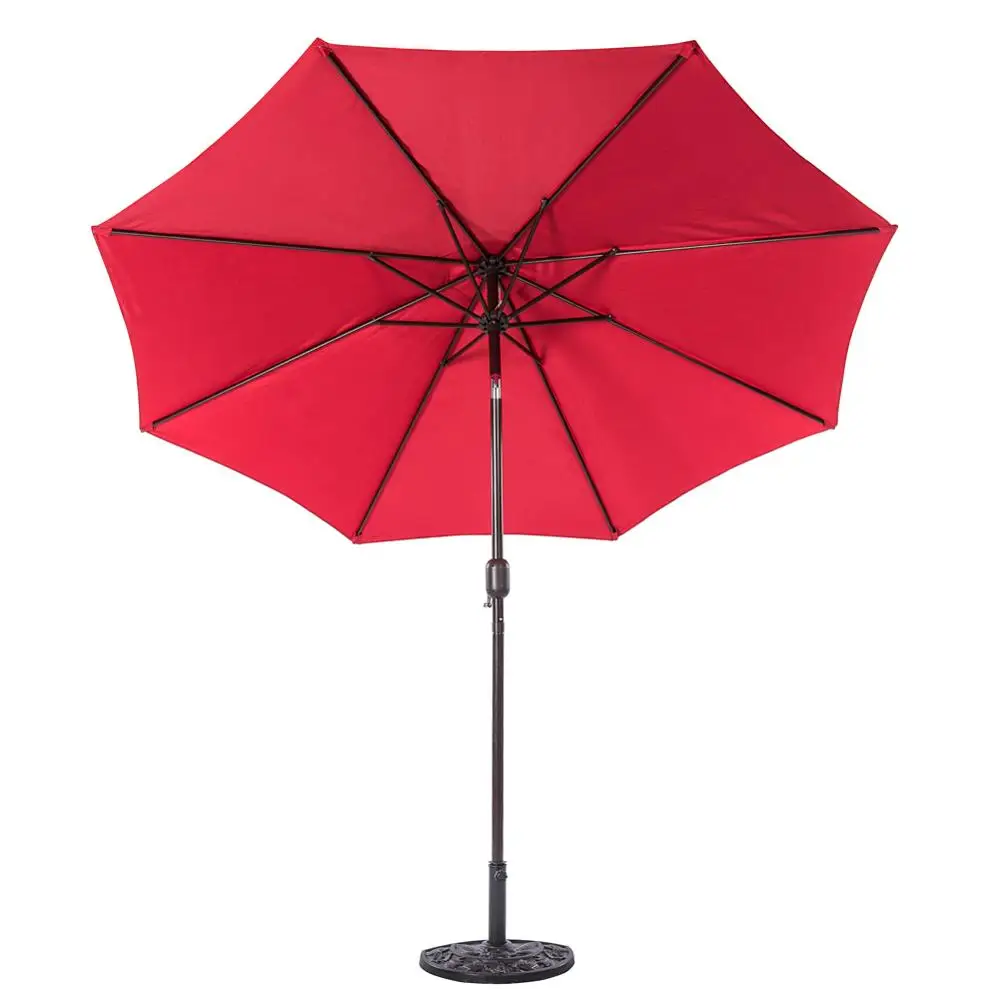 Market umbrella with crank life and Auto Tilt advertising promotion umbrella