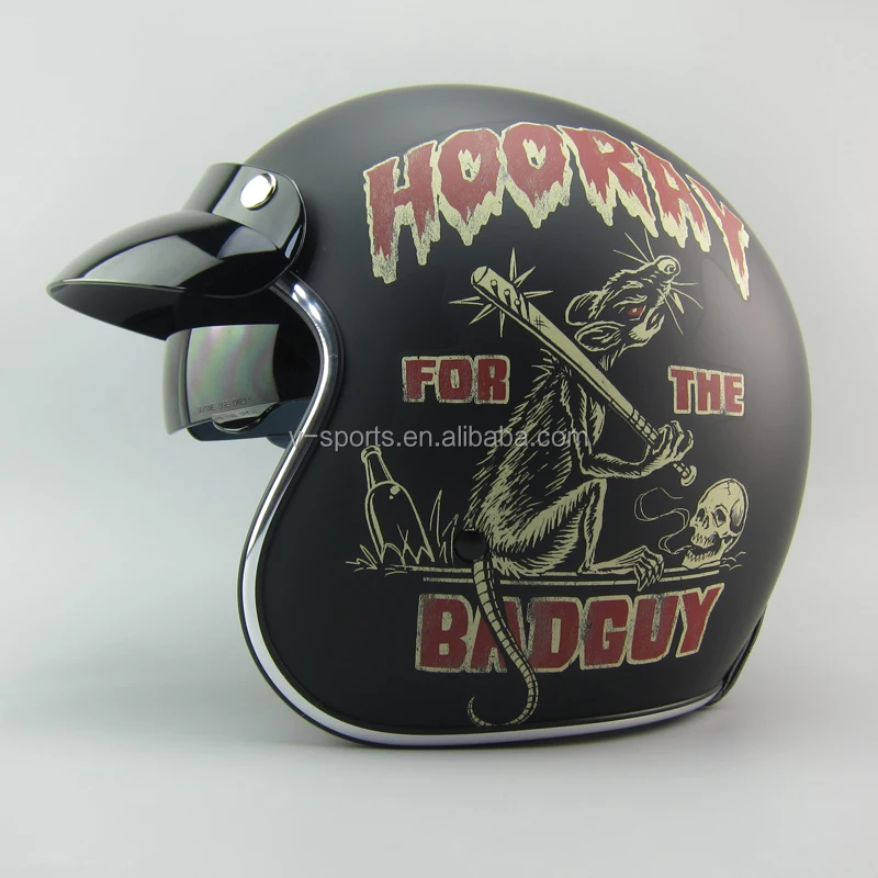 Retro helmet TORC T57 motorcycle helmet for Harley bikes -Dirty Rat