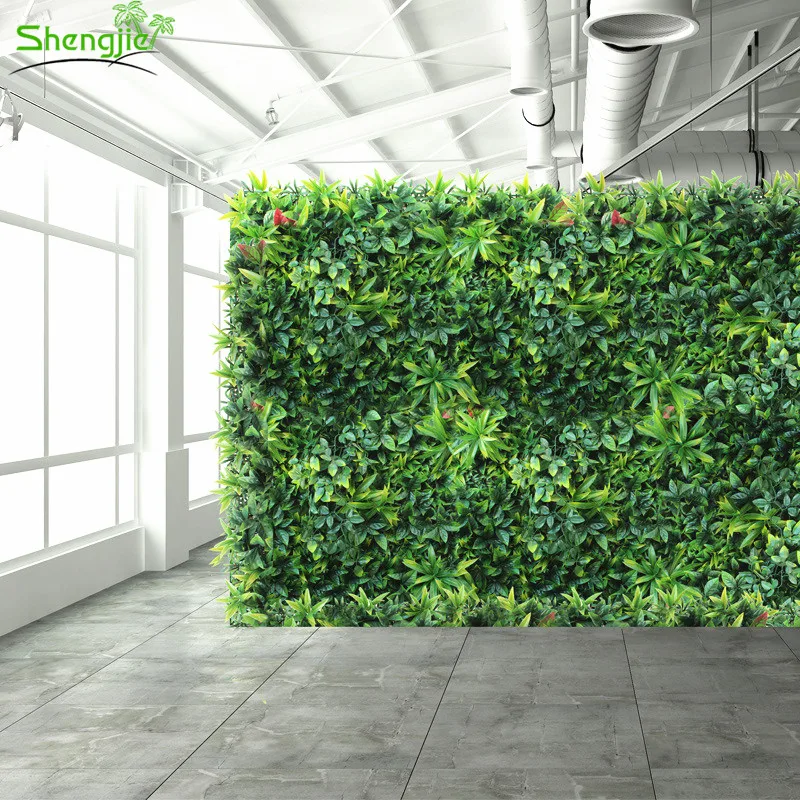 New design officer indoor artificial vertical grass wall hedge panel