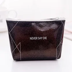 Fashion printed girls women PVC keys coin storage purse