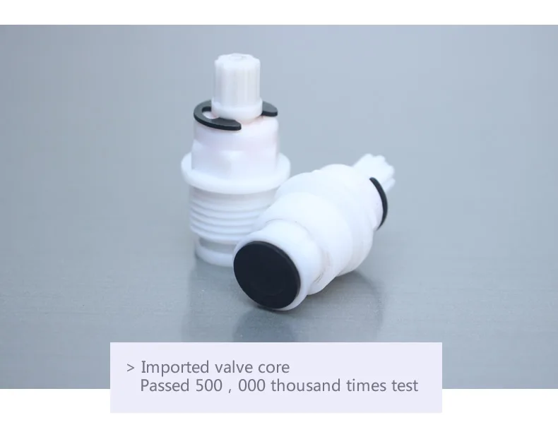 
wall mounted double handle cold and hot water mix plastic faucet 