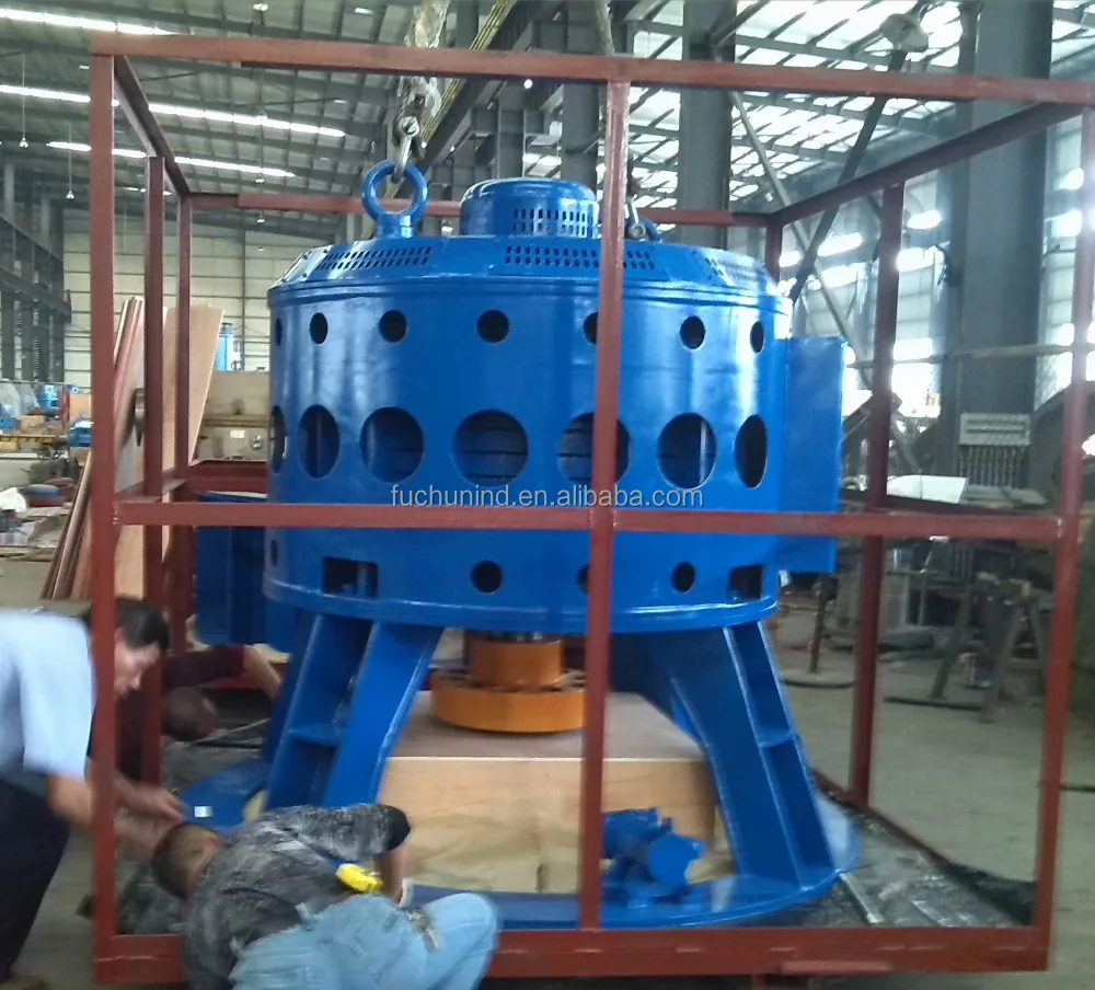 
185kW Small Vertical Kaplan Turbine / Cross Flow Turbine and Hydro Electric Generator 