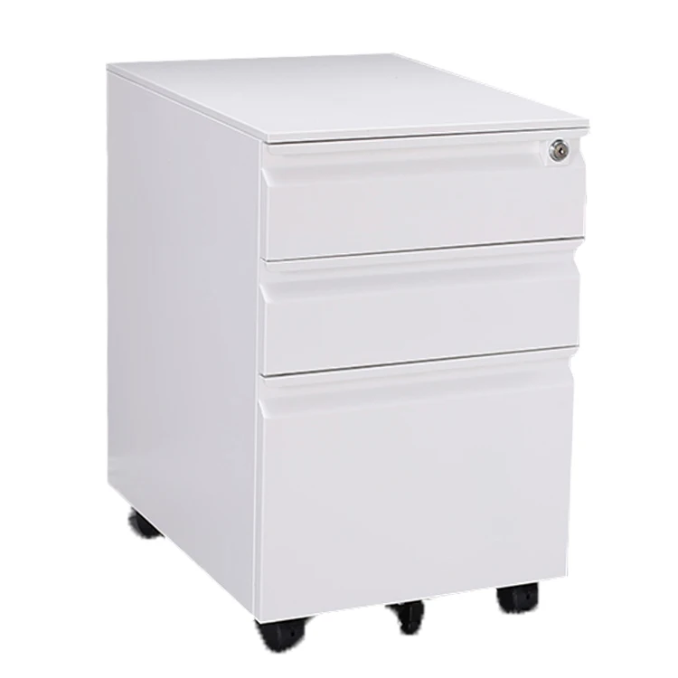Factory direct price office equipment 3 drawer metal A4 hanging mobile filing cabinet mobile 3 drawer storage cabinet