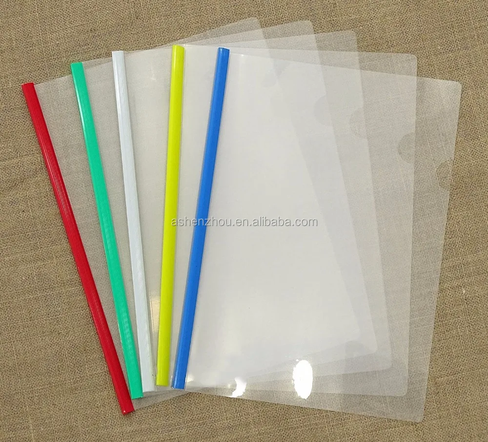 
Direct factory custom document folder PP A4 plastic grip binding bar display report file cover 