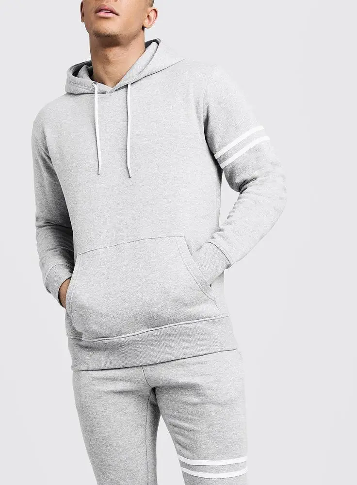 Clothing Manufacturers Two Piece Set Clothes Design Your Own Style Custom Men Tech Cotton Fleece Black Tracksuit