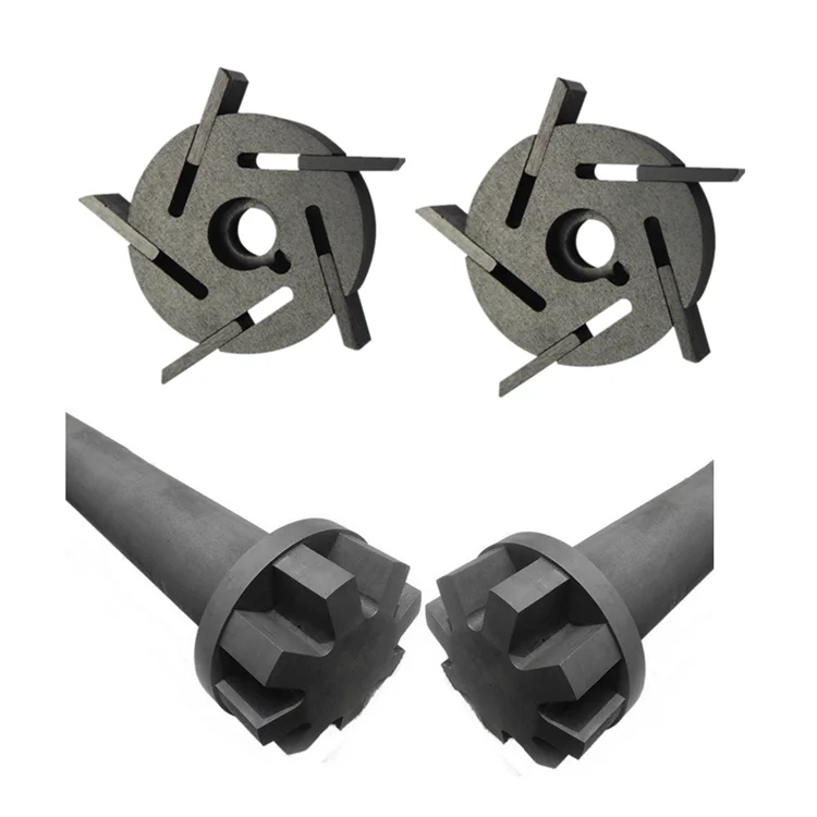 Wholesale  graphite rotor and impeller purification aluminum shaft