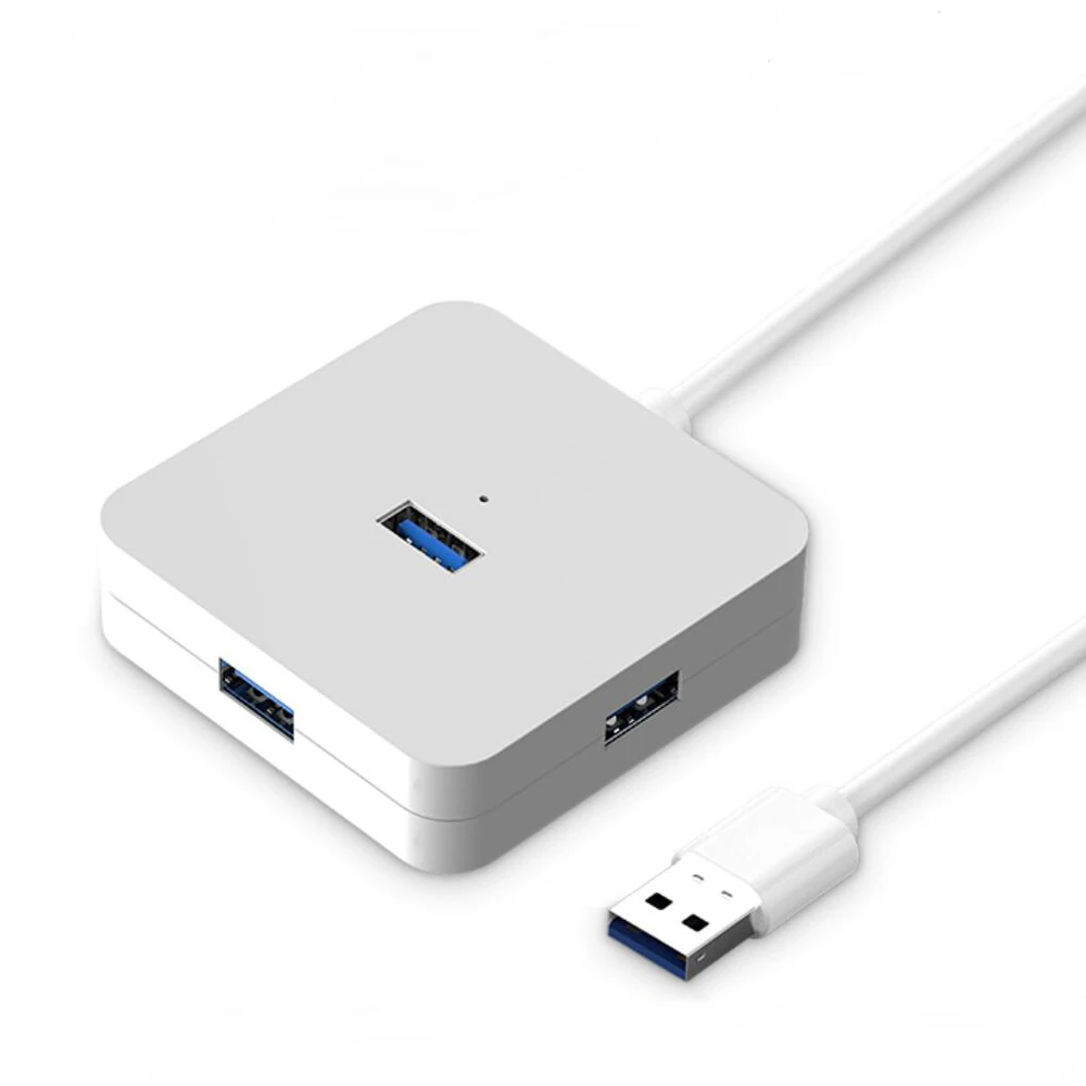 USB 2,0/3,0 концентратор 4 порта USB для передачи данных, хаб Портативный супер скорость 0,25 м кабель-удлинитель USB Hub