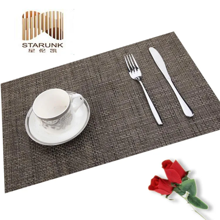 Eco-Friendly Factory Price Custom Color Table Mat Insulation Plastic Table Placemats