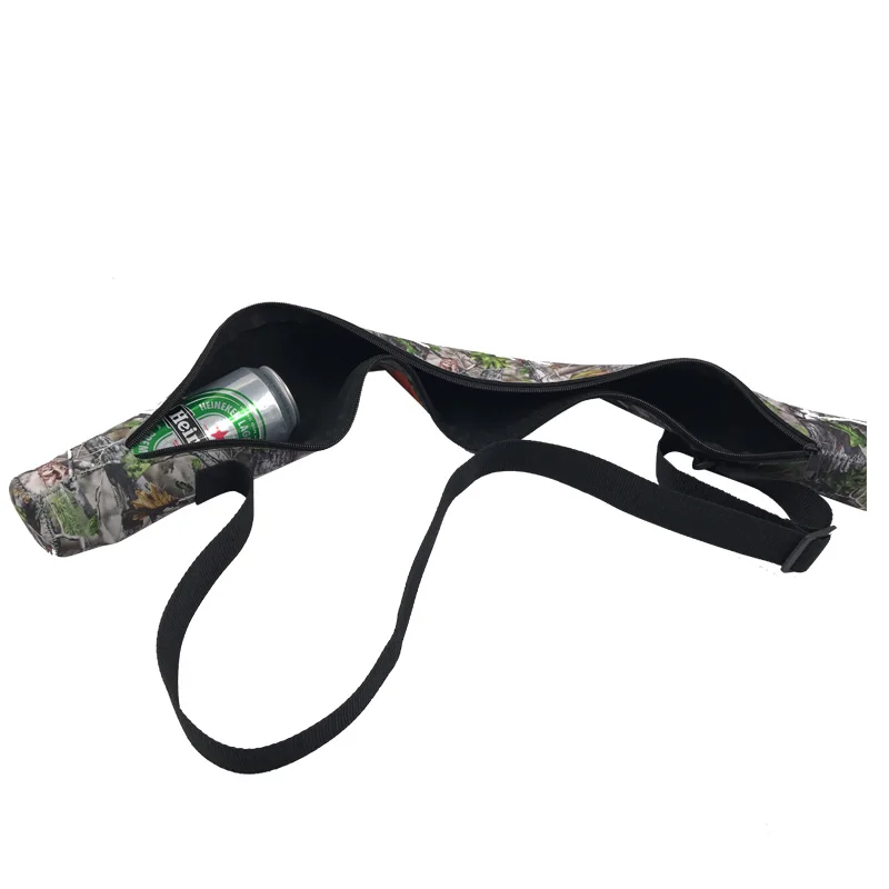 Insulated Long 6 Pack Beer Tube Neoprene Camo Sling Can Cooler