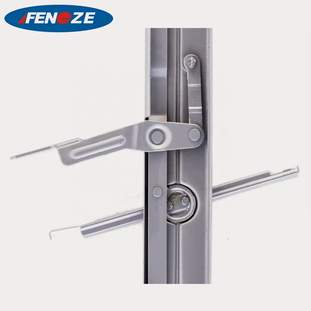 A7 Silver wrought louver custom price design aluminum iron window steel louvre frame