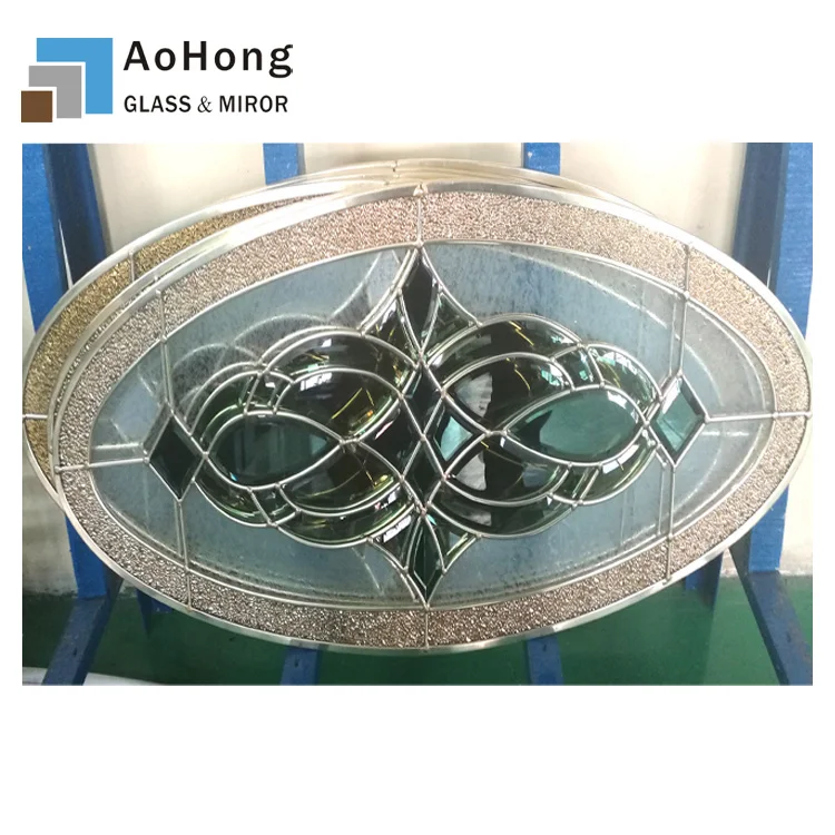 Decorative door glass oval , Door Glass Inserts