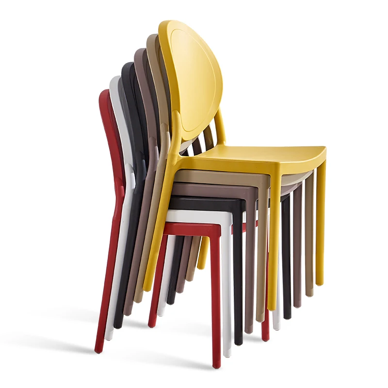 Pp Black Kitchen Furniture Leisure Dining Garden Plastic Chairs For Sale