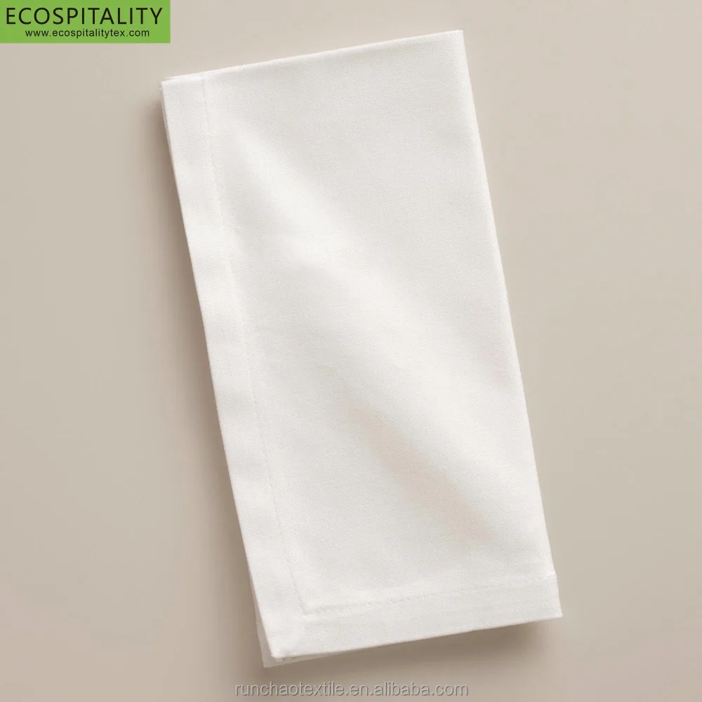 Luxury Hotel 100% Cotton Plain White Table Napkin