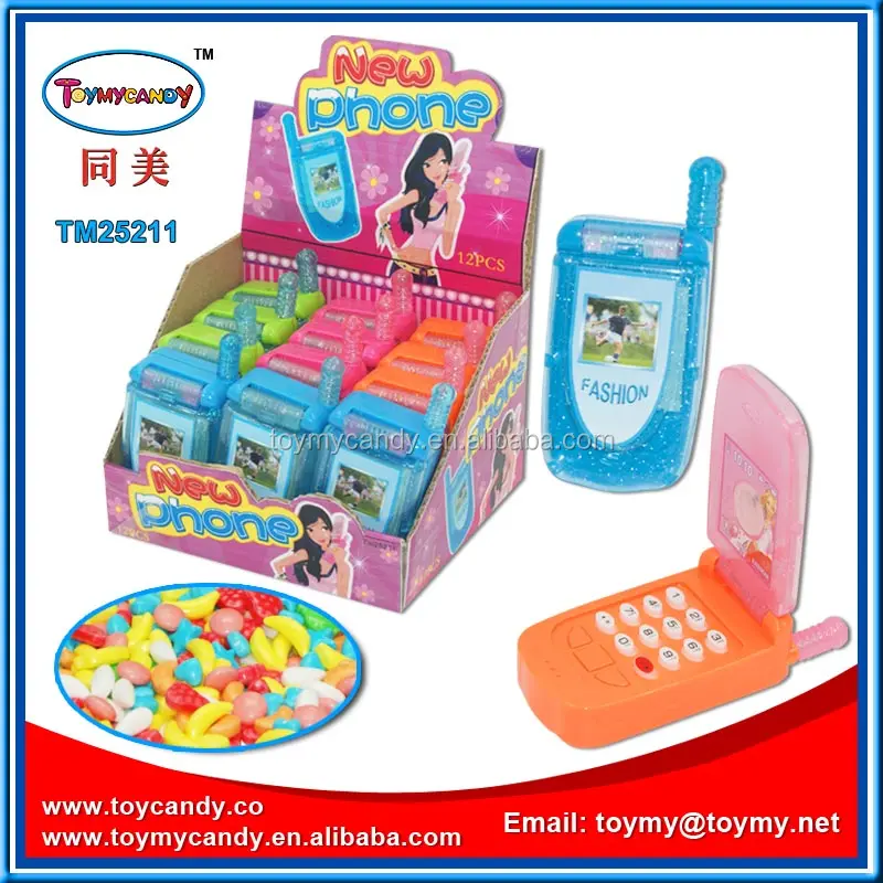 Милый цветной любимый музыкальный мобильный телефон для девочек, новая игрушка с конфетами, мобильный телефон для детей