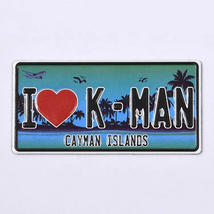 2021 High Quality Aluminum Souvenir Sublimation Fridge Magnet Blank Customized Fridge Magnet