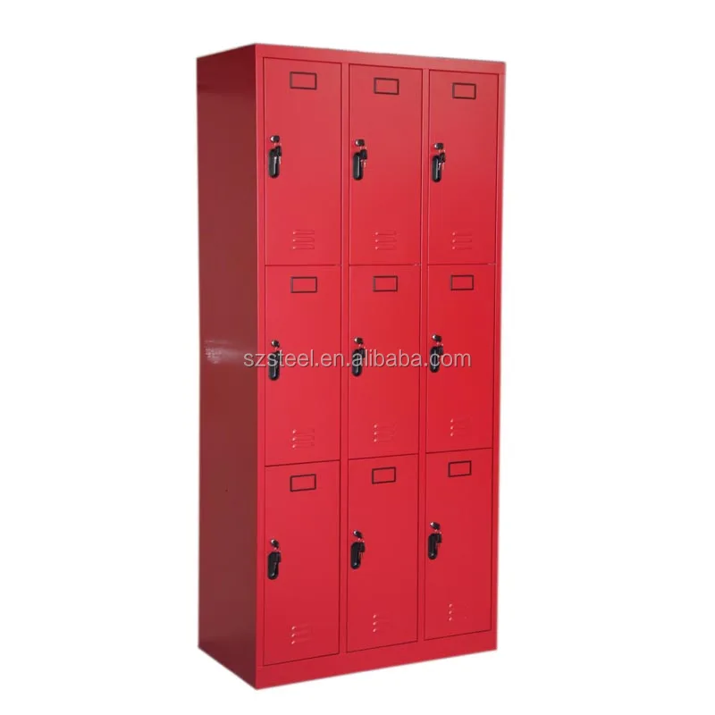 Galvanized Steel Wardrobe 6 Door Student Locker for College Dormitory