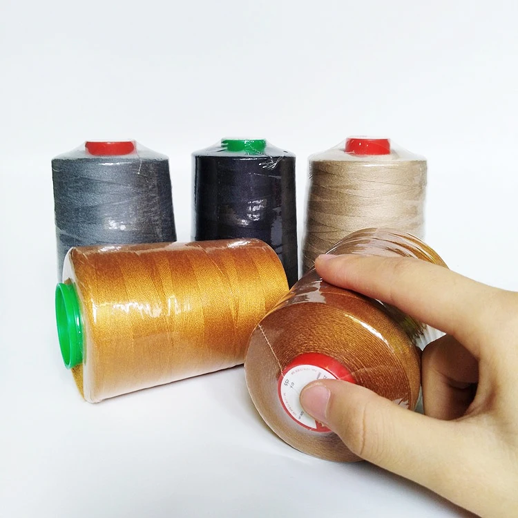 Tex 60 Tex 90 Tex 105 Perma Poly Core Manufacturers Industrial 100 Polyester Cotton Sewing Thread Suppliers for Jeans
