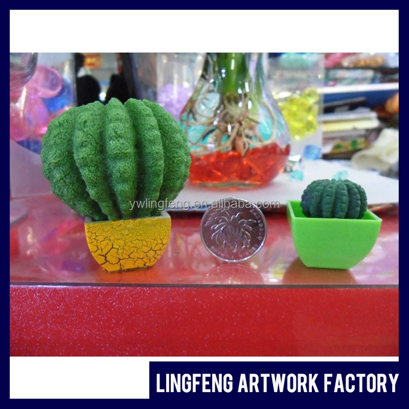
LF-012 linkfun EVA growing cactus shape yiwu toys factory cactus toy 