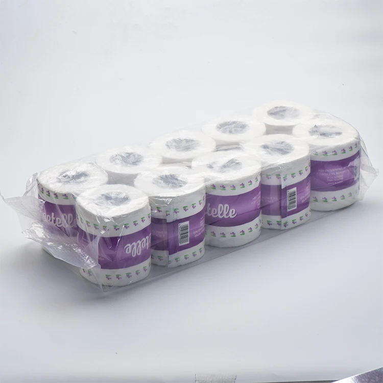 100% Recycle Pulp White Tissue Roll Natural Paper Napkin 2 Ply 160 Sheets Tissue Paper Custom Embossing Toilet Paper