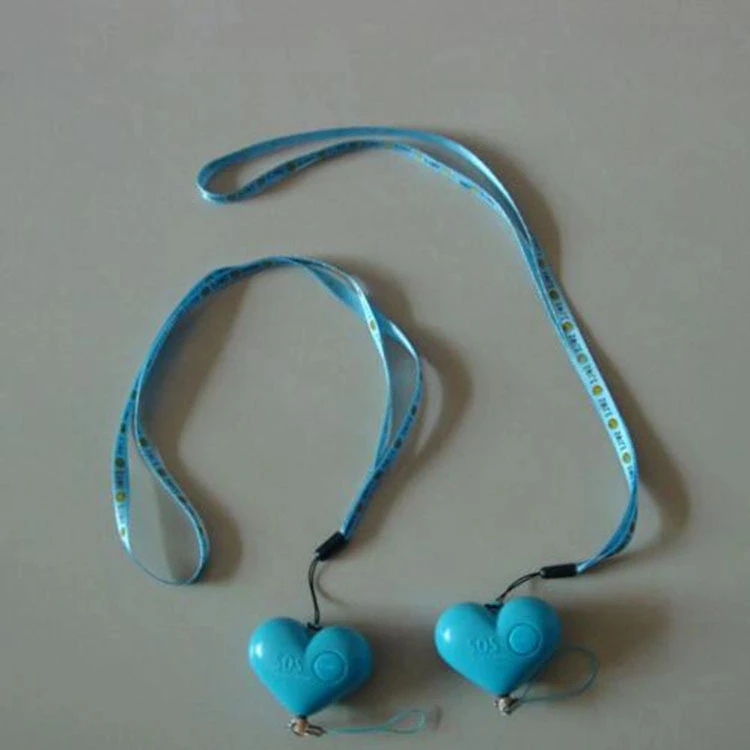 Heart Shape Anti Rape Device Personal Alarm Anti Lost Defend Wolf Self Defense For Girl and Kids New Arrival