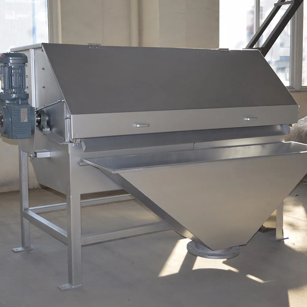 Wastewater sludge treatment rotary drum filter