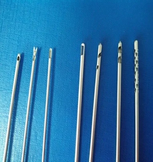 
stainless steel cannula Pyramid tip 9 holes cannula plastic surgery instruments liposuction equipment 