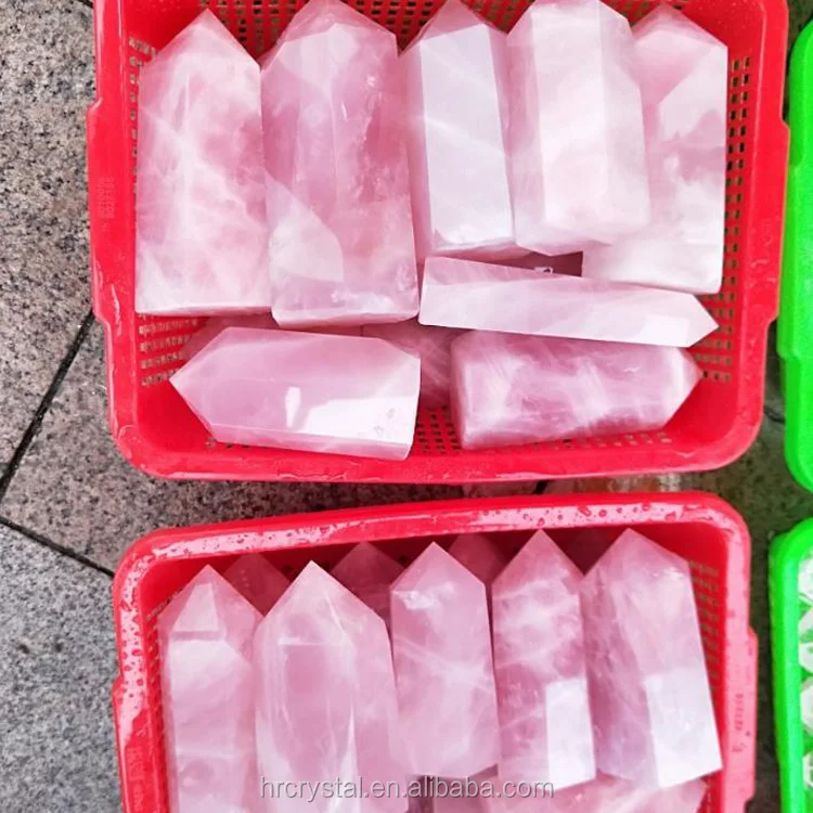 
Wholesale Large Rose Quartz Tower Cheap Price Rose Quartz Obelisk For Decoration 