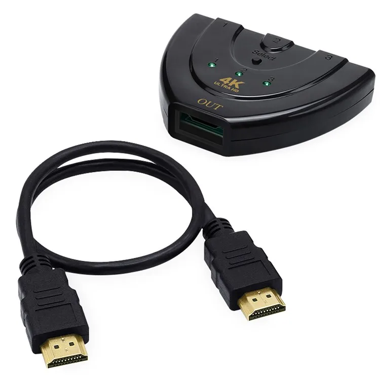 
1080P 3 to 1 Pigtail HDMI Switch 3 in 1 out HDMI Switcher 1080P 3 to 1 Pigtail HDMI Switch 3 in 1 out HDMI Switcher