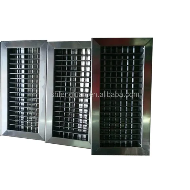factory direct aluminum alloy air diffuser double diffuser grille in hvac system
