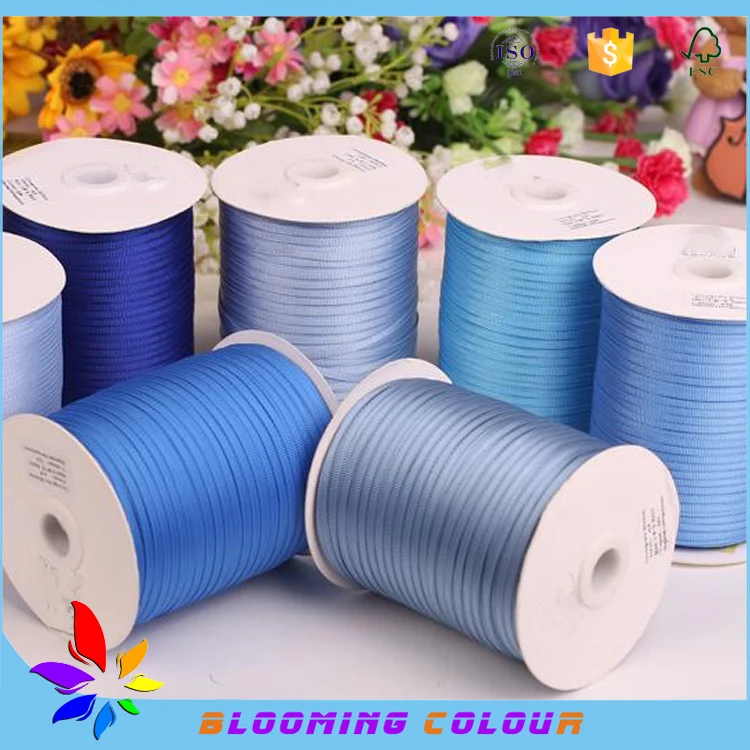 High end different colors polyester satin ribbon