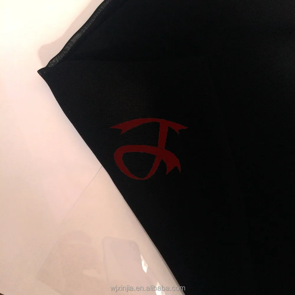 Formal Black Wool Chiffon Abaya Scarf Fabric for Muslim Women Scarf