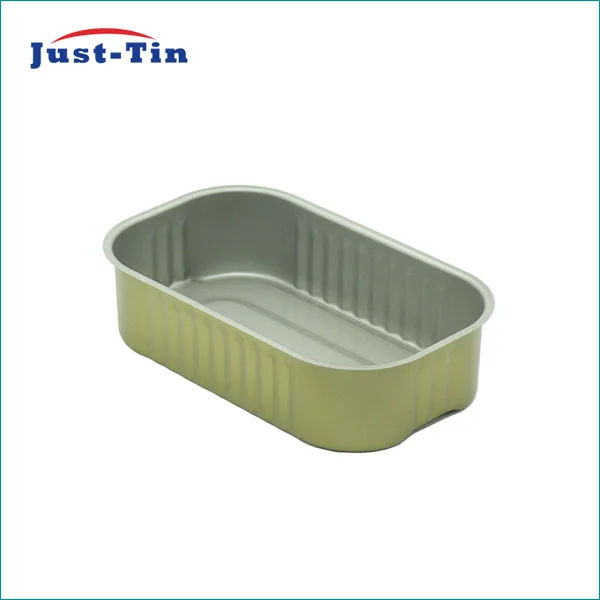 Empty food can rectangular can for sardines