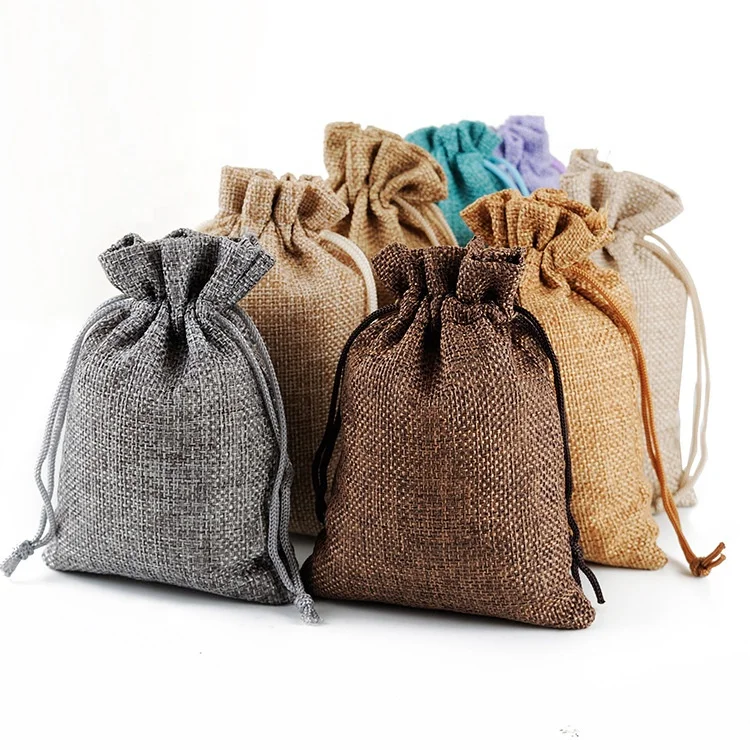 
Small Size Blank Jute Gift Bag 