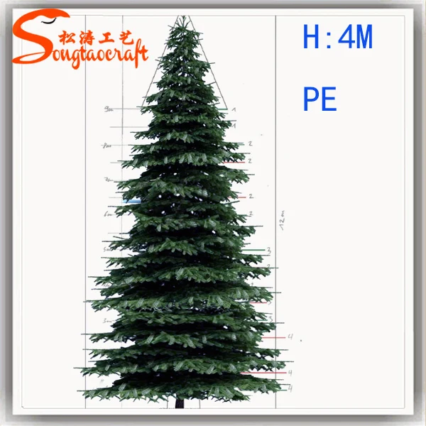 Frame Artificial Giant Christmas Tree Ornament Decoration 6meter Metal 107- Xmas Tree Pvc&pe&fiber Glass Red, Green and White