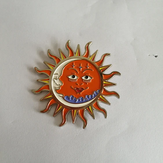 
Factory made strictly checked round head enamel badges manufactured lapel pins china 