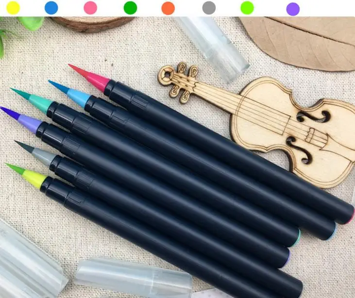 
24+1 colors Watercolor Brush Pen set with 1 Water Brush Pen, Soft Flexible Tip brush marker for painting,calligraphy brush pen 