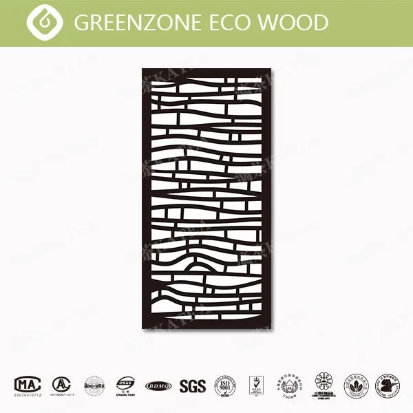 Outdoor Garden Apartment Small WPC Plastic Balcony Fence