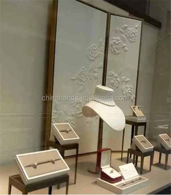 Factory Direct Sale  Competitive Elegant Display Vitrine Interior Design Ideas Jewellery Shop Fixture